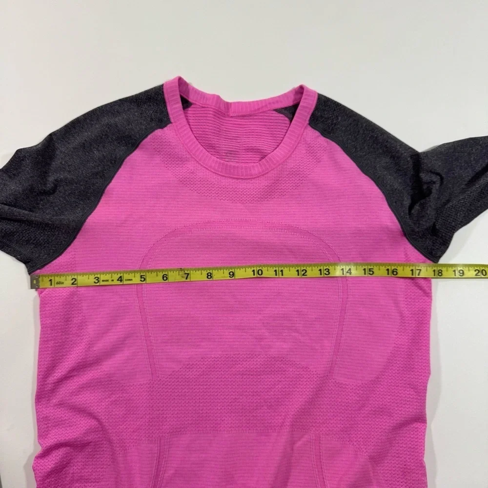 Lululemon Run Swiftly Tech Long Sleeve Dark Grey Pink